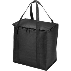 PATIKIL Insulated Reusable Grocery Bag, Food Delivery Insulated Cooler Tote with Zipper Collapsible for Hot Cold Transport