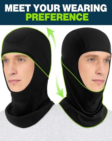 Balaclava Face Mask with Breathable Mesh, Moveable Design Ski Mask for Winter Cold Weather Ski Snowboarding Working Men Women in Saudi Arabia