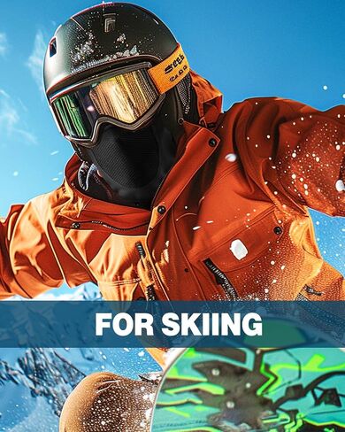 Balaclava Face Mask with Breathable Mesh, Moveable Design Ski Mask for Winter Cold Weather Ski Snowboarding Working Men Women in Saudi Arabia
