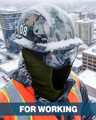 Balaclava Face Mask with Breathable Mesh, Moveable Design Ski Mask for Winter Cold Weather Ski Snowboarding Working Men Women in Saudi Arabia