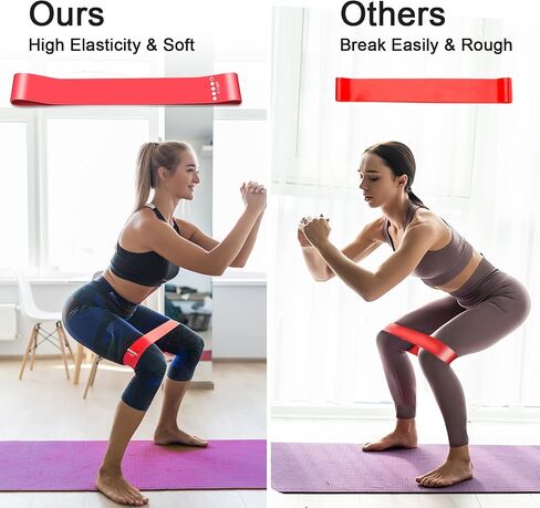 5Pcs Resistance Band with 5 Different Resistance Levels for Women and Men in Saudi Arabia