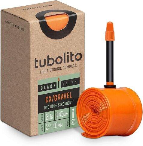 Tubolito Tubo cx/Gravel 700 x 30-47mm, 42mm Presta Valve, Orange in Saudi Arabia