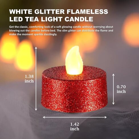 EZ Kitchen 6 Pack Cute Cat Glass Candle Jar with Cork Lid and White Glitter LED Tealight Candles, Cat Silhouette Glass Bottle, Cat Home Decorations, Tea Light Candle Holders in Saudi Arabia