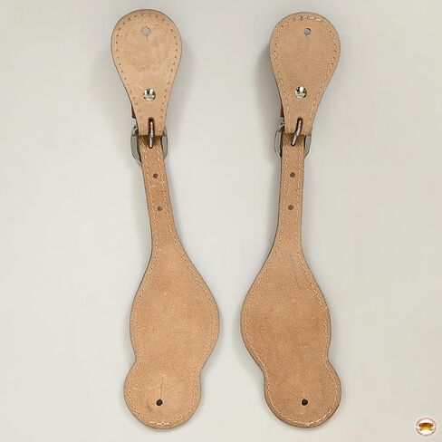 HILASON Western Spur Straps Leather Antique Brown | Spur Straps | Leather Spur Straps | spur Straps for Women and Men | spur Straps Western in Kuwait