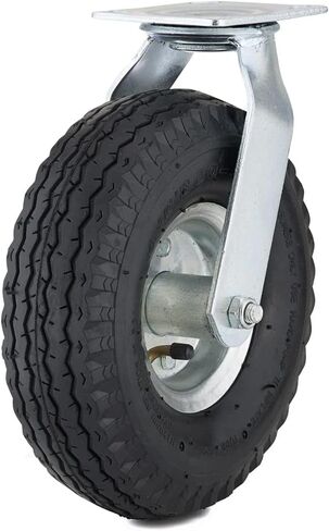 Richelieu Hardware (203 mm) F26488 Industrial Rubber Swivel Casters, 8 Wheel Diameter, Black in Saudi Arabia