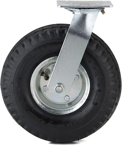 Richelieu Hardware (203 mm) F26488 Industrial Rubber Swivel Casters, 8 Wheel Diameter, Black in Saudi Arabia