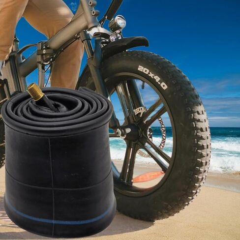 أنبوب دراجة سميك 20 × 4.0 أنابيب إطارات شديدة التحمل مقاس 20 × 4 متوافقة مع الأنابيب الداخلية 20 × 4 20 × 4 1/4 20 × 4.25 20 × 4.3 20 × 4.4 20 × 4.5 للدراجة الكهربائية مقاس 20 بوصة ودراجة الثلج ودراجة الشاطئ - عبوتان in Saudi Arabia
