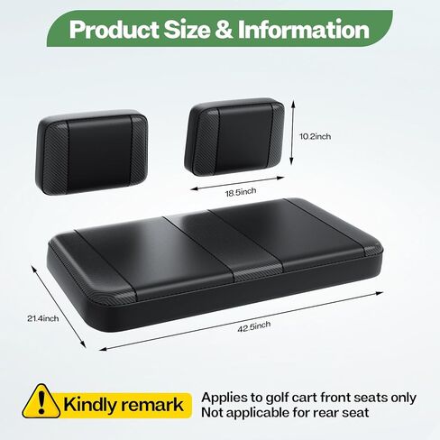 T TGBROS Golf Cart Seat Covers Fit for Yamaha G2 G9 G16 G19 G22 OEM Ordinary Seat Cushion Golf Cart Front Seat Cover Kit Waterproof Vinyl Leather Breathable Anti-Scratch No Need Gun Nails in Kuwait