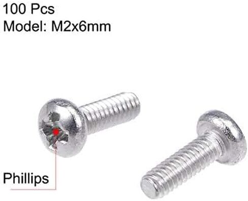 30 قطعة من براغي الماكينة ذات الرأس المتقاطع من TOP-VIGOR، مسامير براغي مستديرة الرأس M2x30mm فيليبس للآلات والأثاث والسيارات وإصلاح الدراجات النارية والمنتجات الإلكترونية وتجميع السفن والأعمال اليدوية in Kuwait