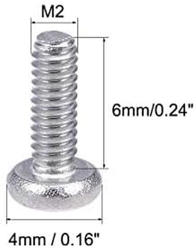 30 قطعة من براغي الماكينة ذات الرأس المتقاطع من TOP-VIGOR، مسامير براغي مستديرة الرأس M2x30mm فيليبس للآلات والأثاث والسيارات وإصلاح الدراجات النارية والمنتجات الإلكترونية وتجميع السفن والأعمال اليدوية in Kuwait