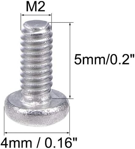 30 قطعة من براغي الماكينة ذات الرأس المتقاطع من TOP-VIGOR، مسامير براغي مستديرة الرأس M2x30mm فيليبس للآلات والأثاث والسيارات وإصلاح الدراجات النارية والمنتجات الإلكترونية وتجميع السفن والأعمال اليدوية in Kuwait