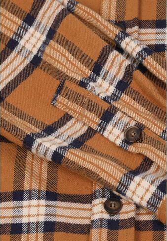 ZENTHACE Men's Midweight All Cotton Flannel Shirt,Long Sleeve Casual Button Up Plaid Shirt,Outdoor Work Shirts in Kuwait