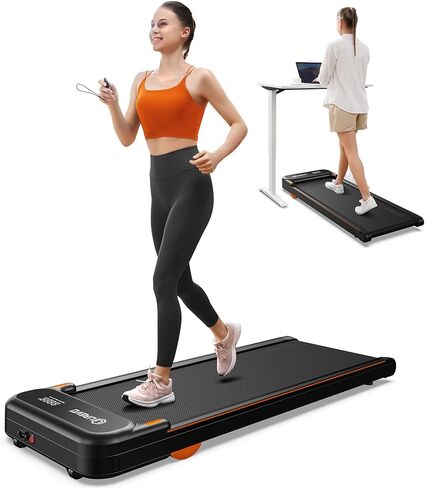 UREVO Under Desk Treadmill, Walking Pad for Home/Office, Portable Walking Treadmill 2.25HP, Walking Jogging Machine with 265 lbs Weight Capacity Remote Control LED Display in Kuwait