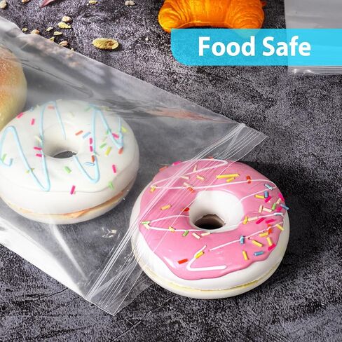 6 × 10 أكياس بلاستيكية طويلة، أكياس بسحاب، أكياس بولي بلاستيكية شفافة، 2.5 مل، 6 × 10 بوصة (عبوة من 100) in Kuwait