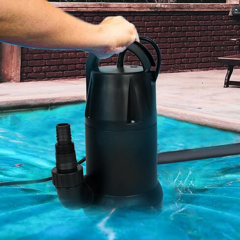 مضخة مياه غاطسة BLACKHORSE-RACING بقوة 3/4 حصان - مضخة مياه 4450 GPH للنقل المحمول، مضخات حوض مياه كهربائية لتصريف حمام السباحة، والحديقة، والمنتجعات الصحية، وحوض الاستحمام الساخن، والبركة، والفيضانات، والطابق السفلي in Kuwait