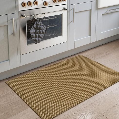 Collive Washable Kitchen Runner Rugs Non Slip, 2x6 Farmhouse Rug Runners for Hallway, Beige Boho Non Slip Laundry Room Rug Cotton Braided Bathroom Runner Rug Modern Indoor Entrance Mats for Bedroom in Saudi Arabia