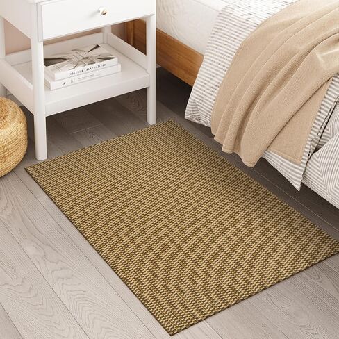 Collive Washable Kitchen Runner Rugs Non Slip, 2x6 Farmhouse Rug Runners for Hallway, Beige Boho Non Slip Laundry Room Rug Cotton Braided Bathroom Runner Rug Modern Indoor Entrance Mats for Bedroom in Saudi Arabia
