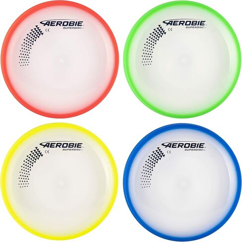 قرص طائر خارجي من Aerobie Superdisc - قد تختلف الألوان، متعدد الألوان، 8 in Kuwait