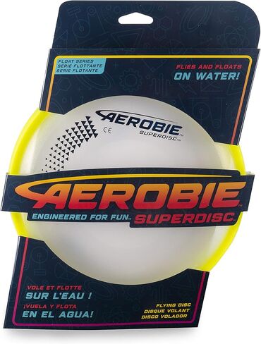 قرص طائر خارجي من Aerobie Superdisc - قد تختلف الألوان، متعدد الألوان، 8 in Kuwait