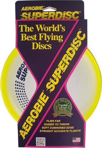 قرص طائر خارجي من Aerobie Superdisc - قد تختلف الألوان، متعدد الألوان، 8 in Kuwait