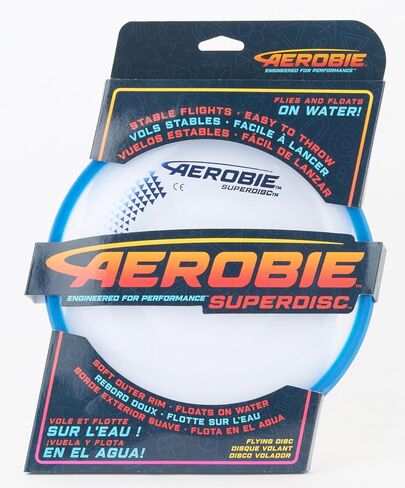 قرص طائر خارجي من Aerobie Superdisc - قد تختلف الألوان، متعدد الألوان، 8 in Kuwait