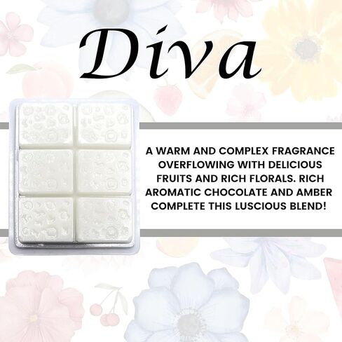 Lumintrail Tyler Candle Mixer Melts, Diva Scent, Set of 4 Scented Wax Tarts for Wax Warmers (6 Tarts per Bar, 24 Tarts Total)- Bundle with a Stain Remover Pen - Wax Melt Warmer for Home Fragrance in Saudi Arabia