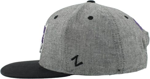ZHATS NBA Officially Licensed Adjustable Snapback Hat Heather Black in Saudi Arabia