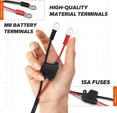 LiTime 3-Bank 10A (10A/Bank) Smart Battery Charger, 14.6V LiFePO4 Battery Charger AC-DC Charger with Fuse, LED Indicator for RV, Boat, Motorcycle, Lawn Mower, Trolling Motor and Lead Acid Battery in Kuwait