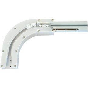 90 Degree U Type and L Type Window Electric Curtain Track Joiner, Curved Belt Track for Electric Power Bay Window Curtain Rail (90 Degree)