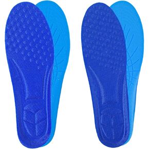 Memory Foam Insoles, 2 Pairs Full-Foot Responsive Cushioning Plantar Fasciitis Insoles for Women Man Orthotic Shoe Inserts Arch Support Inserts for Foot Health Comfortable Insoles(W 7.5-8.5/M 5.5-6.5)