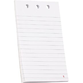 JAY-PEE Memo Book Note Pad Cover NYC regulation Style Memo Binder with 3 Heavy Metal Rings. Includes 1 Medium Size Note Pad 4" x 6" Made of Full Grain Black Leather
