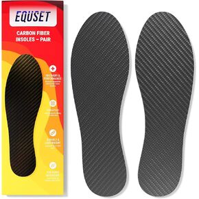Carbon Fiber Insole Pair (Men's 11-11.5, Women's 12-12.5) - 11.22 in, EU 43, 285mm