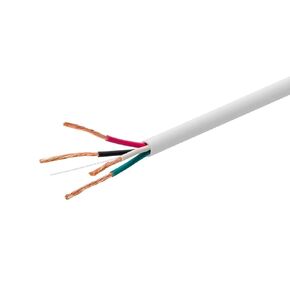 سلك مكبر صوت Monoprice - تصنيف CL3 داخل الحائط، موصلين، مرمز بالألوان، 16AWG، 250 قدم، أبيض