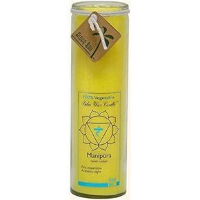 Aloha Bay Unscented Chakra Jar Protection Manipura Candle, Yellow, 1 EA