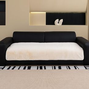 TOPCHANCES Super Cozy Plush Couch Cover,Thick Shaggy Fuzzy Sectional Couch Cover Soft Faux Fur Sofa Cover Washable Sofa Slipcover Furniture Protector for for 3 Cushion Couch Sofa(3 Seater,Camel)