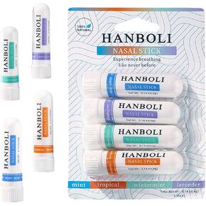 4PCS Nasal Stick, Nasal Stick Boost Energy Set, Nasal Sticks for Breathing, Nasal Inhaler Stick, Nasal Stick Inhaler