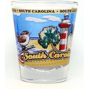 South Carolina State Wraparound Shot Glass
