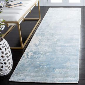 SAFAVIEH Mirage Collection Runner Rug - 2'6" x 9', Pink, Handmade Modern Abstract Viscose, Ideal for High Traffic Areas in Living Room, Bedroom (MIR411C)