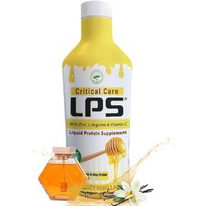 Nutritional Designs LPS Liquid Collagen & Whey Protein Supplement - Non-GMO Drink, Sugar-Free - Promotes Healthy Skin & Hair for Men & Women (Cherry, Critical Care)