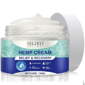 Nodfens Natural Relief Hemp Cream for Back, Knees, Neck, Fingers,Muscle Relaxer Original Plant Extracts - mineral oil, glycerin, isopropyl myristate, oenothera for More Soothing -3.5 Oz