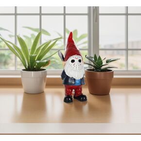 Halloween Garden Gnomes Halloween Decorations Indoor Garden Decor Horror Decor Statue Home Horror Movie Decor Merchandise Red