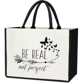 Yuansail Butterfly Tote Bag, Personalized Present Bag for Women, Shopping Bag Reusable Grocery Bag Butterfly Gift Bag