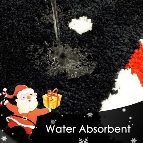 Mocsicka Christmas Bath Mat Cute Christmas Joy Bathroom Rugs Christmas Bathroom Decor Non Slip Bathroom Mat Joy Absorbent Washable Bath Rugs for Bathroom 20x32 inches in Kuwait
