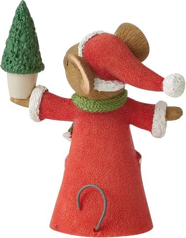 Enesco Tails with Heart Christmas Delivery Decorating The Tree Miniature Figurine, 2.34 Inch, Multicolor in Saudi Arabia