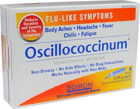 Boiron Oscillococcinum, 0.04 Ounce, 6 Doses (Pack of 2), Homeopathic Medicine for Flu-Like Symptoms in Saudi Arabia
