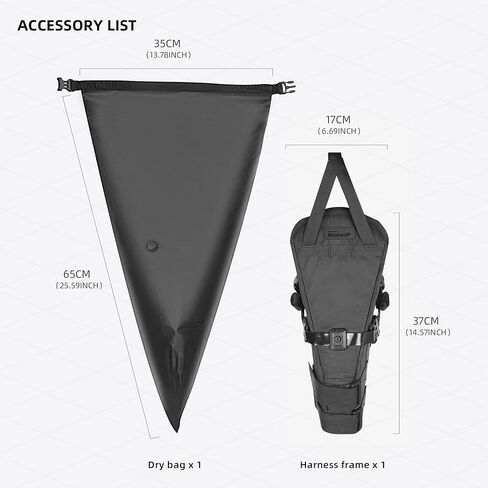 Rhinowalk bicycle saddle bag waterproof 14L bicycle bag seat bag storage bag for outdoor bikes mountain bikes road bikes in Saudi Arabia