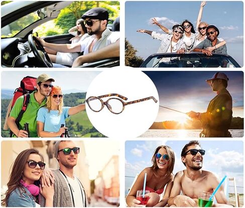 YAMEIZE Small Oval Blue Light Blocking - Glasses Women Men Retro Clear Anti Blue Light Eyeglasses for Computer Gaming in Saudi Arabia
