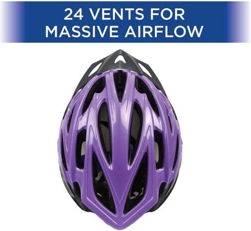 خوذة الدراجة الشبابية زيفال فلايت 24 ليلك (للأعمار من 8 سنوات فما فوق، 24 فتحة، قناع، للجنسين) in Kuwait