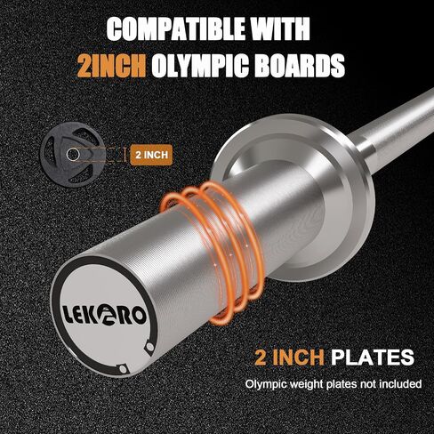 Olympic EZ Curl Barbell Bar, 48-inch Curling Bar, Fits 2-inch Weight Plates, Strength Training Bar for Squats, Hip Thrusts, Bench Press, and Weightlifting, with 2 Spring Collars (350LBS Weight Capacity） in Kuwait