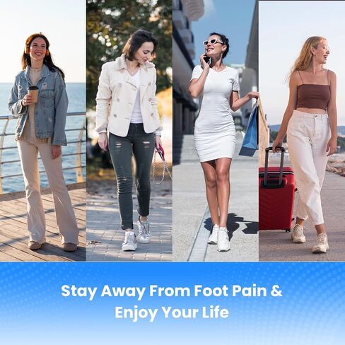 Bukihome Plantar Fasciitis High Arch Insoles，Orthotic Shoe Inserts for Foot Pain Heel Pain Fatigue Relief, Strong Orthotics Anti-Slip Breathable Insoles for Flat Feet, Fit Most Shoes, Men&Women,M in Kuwait